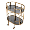 Smoked Glass 2-Layer Trolley Townhouse