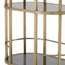 Smoked Glass 2-Layer Trolley Townhouse
