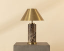 Brown Emperador Marble Table Lamp Cilla by Matho Sun
