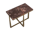 Cowell Side Table - Maroon Lavante Marble by Matho Sun, view 8