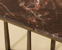 Cowell Side Table - Maroon Lavante Marble by Matho Sun, view 4