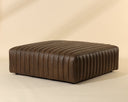 Square Eastwood Saddle Leather Ottoman Lewin by Matho Sun