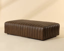Rectangular Eastwood Saddle Leather Ottoman Lewin by Matho Sun