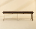 Zancor Bench - Antique Brass by Matho Sun, view 2