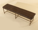 Zancor Bench - Antique Brass by Matho Sun, view 3