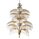 Golden Art Deco Chandelier Hildebrandt
