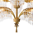 Golden Art Deco Chandelier Hildebrandt