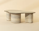 Isola Coffee Table - Travertine Look by Matho Sun