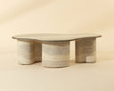 Isola Coffee Table - Travertine Look by Matho Sun, view 2