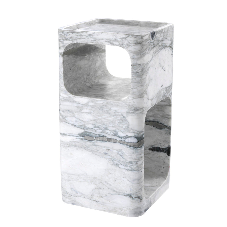 Carved Stone Side Table Adler