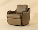 Arnaud Swivel Lounge Chair - Espresso by Matho Sun