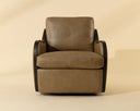 Arnaud Swivel Lounge Chair - Espresso by Matho Sun, view 3