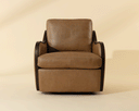 Arnaud Swivel Lounge Chair - Espresso by Matho Sun, view 2