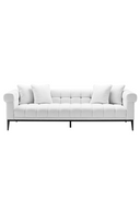 White Tufted Sofa Aurelio
