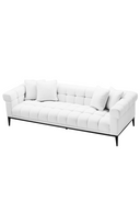 White Tufted Sofa Aurelio