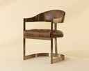 Bravo Cognac Dining Armchair Beaumont by Matho Sun
