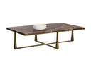 Cowell Coffee Table - Maroon Lavante Marble by Matho Sun, view 5