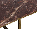Cowell Coffee Table - Maroon Lavante Marble by Matho Sun, view 9