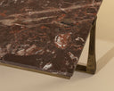Cowell Coffee Table - Maroon Lavante Marble by Matho Sun, view 4