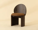 Nubuck Caramel Dining Chair Mitre by Matho Sun