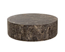 Round Dark Emperador Coffee Table Laros by Matho Sun