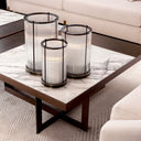 Bronze Cylindrical Glass Hurricane S Mayson