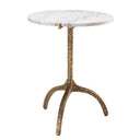 White Marble Side Table Cortina