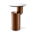 Pedestal Marble Side Table Tosca