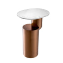 Pedestal Marble Side Table Tosca