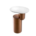 Pedestal Marble Side Table Tosca