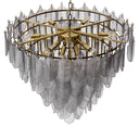 Smoked Glass Layered Chandelier Verbier