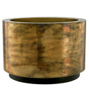 Vintage Brass Round Planter Jasper
