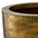 Vintage Brass Round Planter Jasper