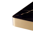 Square Pedestal Side Table Luxus