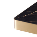 Square Pedestal Side Table Luxus
