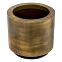 Vintage Brass Round Planter Jasper