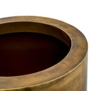 Vintage Brass Round Planter Jasper