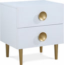 Zayne 22" Wood Veneer Nightstand - White