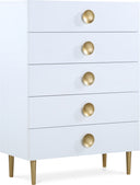 Zayne Wood Veneer Chest - White