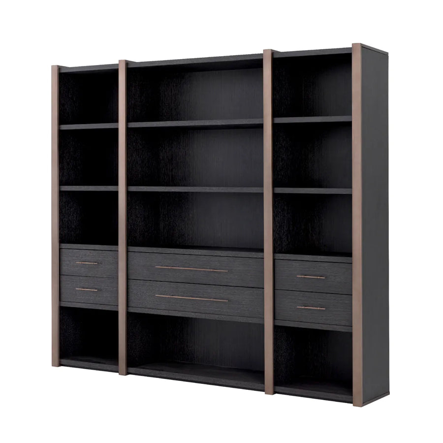 Gray Oak Shelving Cabinet Canova