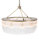 Glass Layered Chandelier L Hector