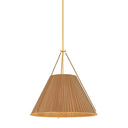 Aged Brass Sunside Pendant 26" by Hudson Valley