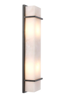 Alabaster Bronze Wall Lamp Spike