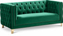 Michelle 66" Velvet Upholstered Loveseat - Green