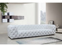 Dexter Transitional White Full Italian Leather Sofa