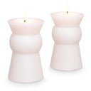 White Artificial Candle Set (2) S Arto
