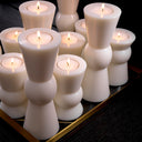 White Artificial Candle Set (2) S Arto