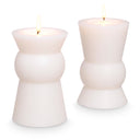 White Artificial Candle Set (2) S Arto