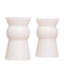 White Artificial Candle Set (2) S Arto