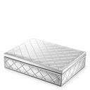 Silver Mirror Glass Box Cordo